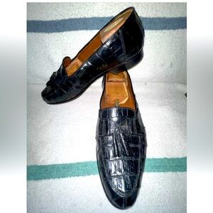 Beautiful Italian Made Belvedere Crocodile Loafers; Exquisite Condition